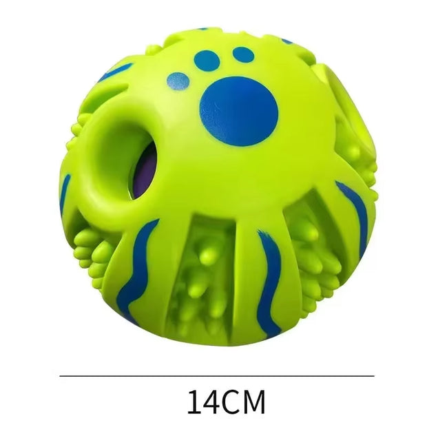 Pet Toy Dog Squeaky Balls Self-Healing Toy Dog Puppy Toy Giggling Sound Ball Chewing Pet Ball Rolling Molars Relieve Boredom