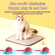 Smart Electric Cat Rolling Ball Toys Automatic Rolling Ball Faux Tail Rechargeable Smart Pet Interactive Playing Toy