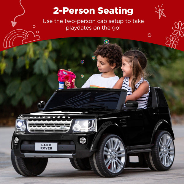 12V 2-Seater Licensed Land Rover Ride-On w/ Parent Remote Control