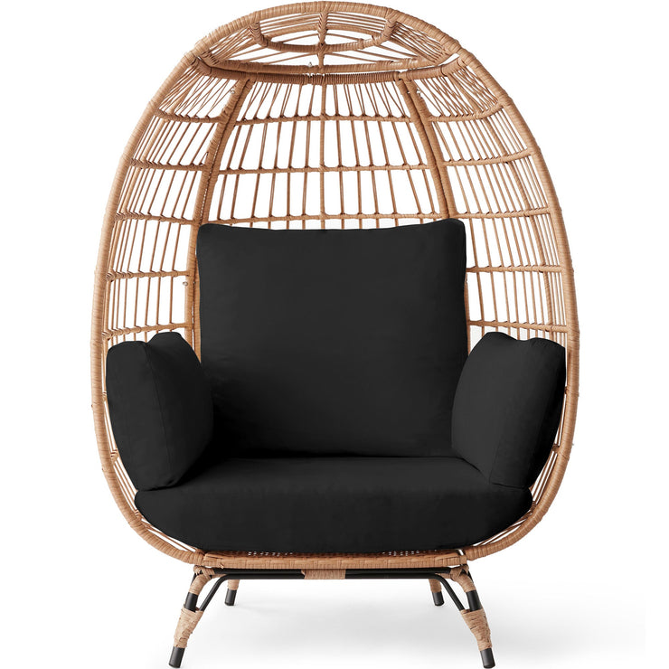 Wicker Egg Chair Oversized Indoor Outdoor Patio Lounger