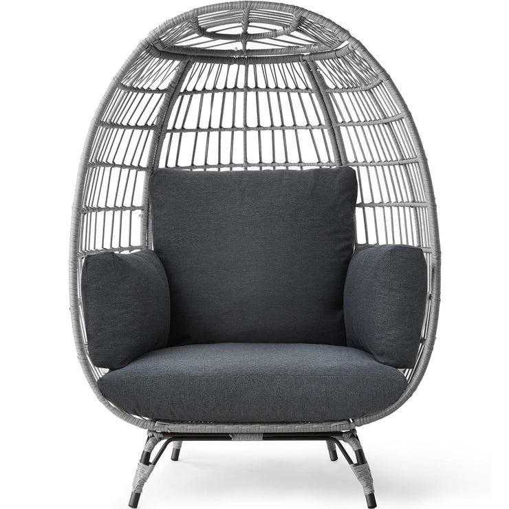 Wicker Egg Chair Oversized Indoor Outdoor Patio Lounger