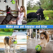 Pet Toy Dog Squeaky Balls Self-Healing Toy Dog Puppy Toy Giggling Sound Ball Chewing Pet Ball Rolling Molars Relieve Boredom